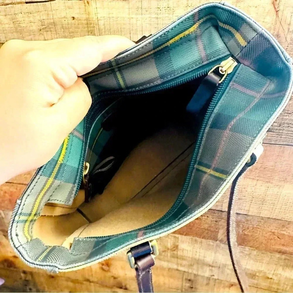 Rare Y2K Vintage Ralph Lauren Coated Canvas Leather Shoulder/Tote Bag - Picture 10 of 13